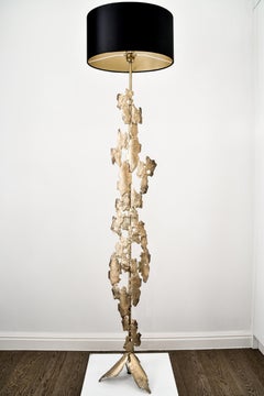 'Bark' Bronze Sculptural Floor Lamp
