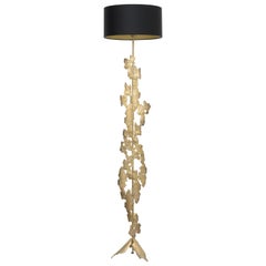 'Bark' Bronze Sculptural Floor Lamp