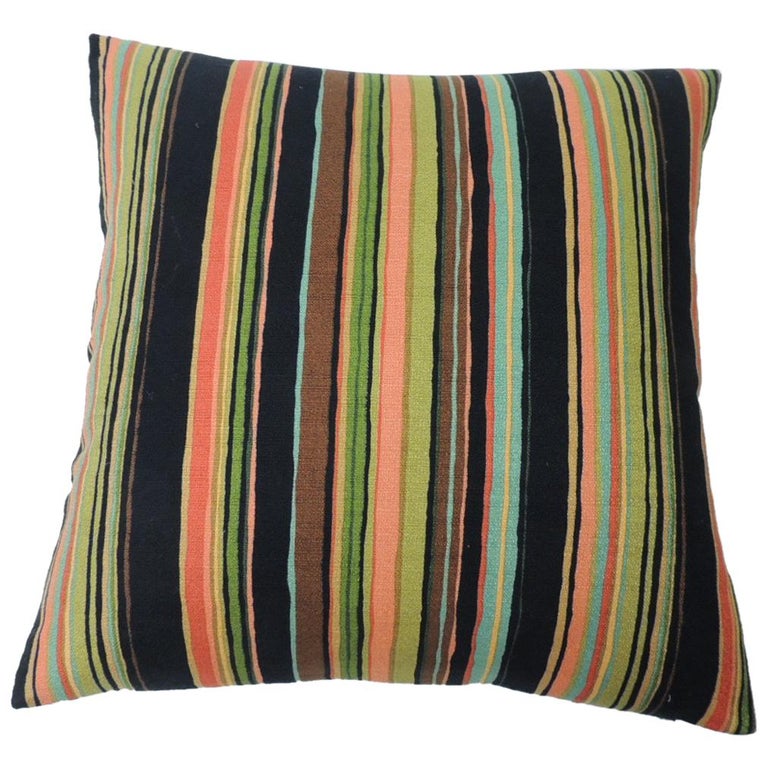 Green Ellis Curtain Montego Stripe Euro Pillow Sham Green Ellis Curtain Montego Stripe Euro Pillow Sham
