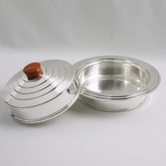 Barker Bros Art Deco EPNS Silver Plate Bakelite Box Caviar Bowl