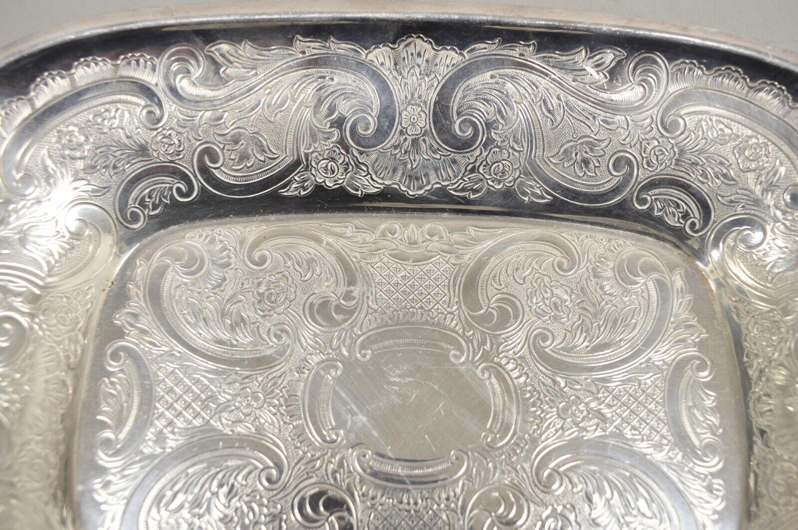 Barker Ellis England EPCA Silver Plated Shell Handle Etched Candy Dish - a Pair For Sale 2