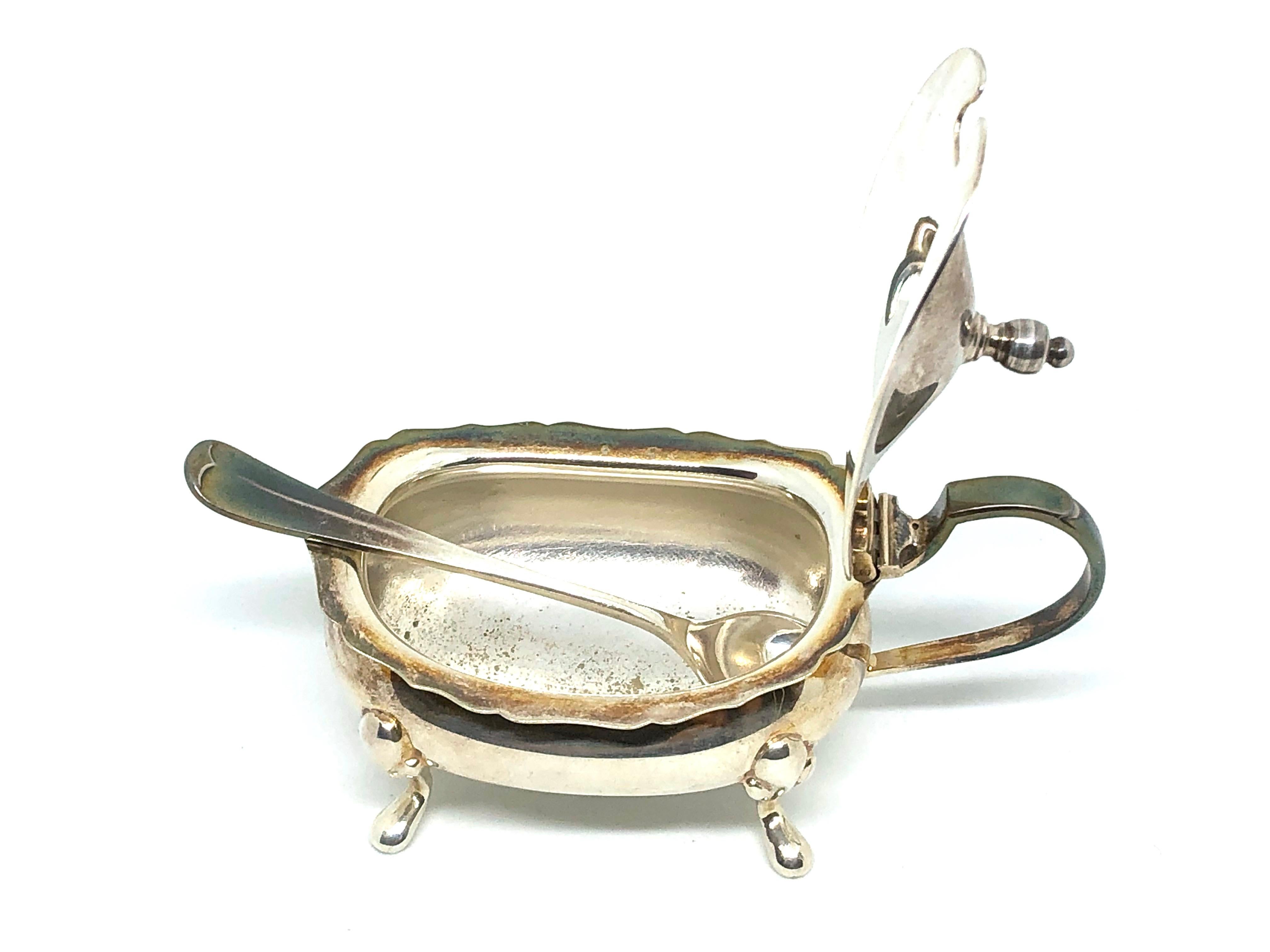 Barker Ellis Silver Plated Condiment Set Vintage, England, 1920s 2