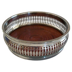 BARKER ELLIS - Posavasos de plata vintage para botellas - Reino Unido - Mediados del siglo XX