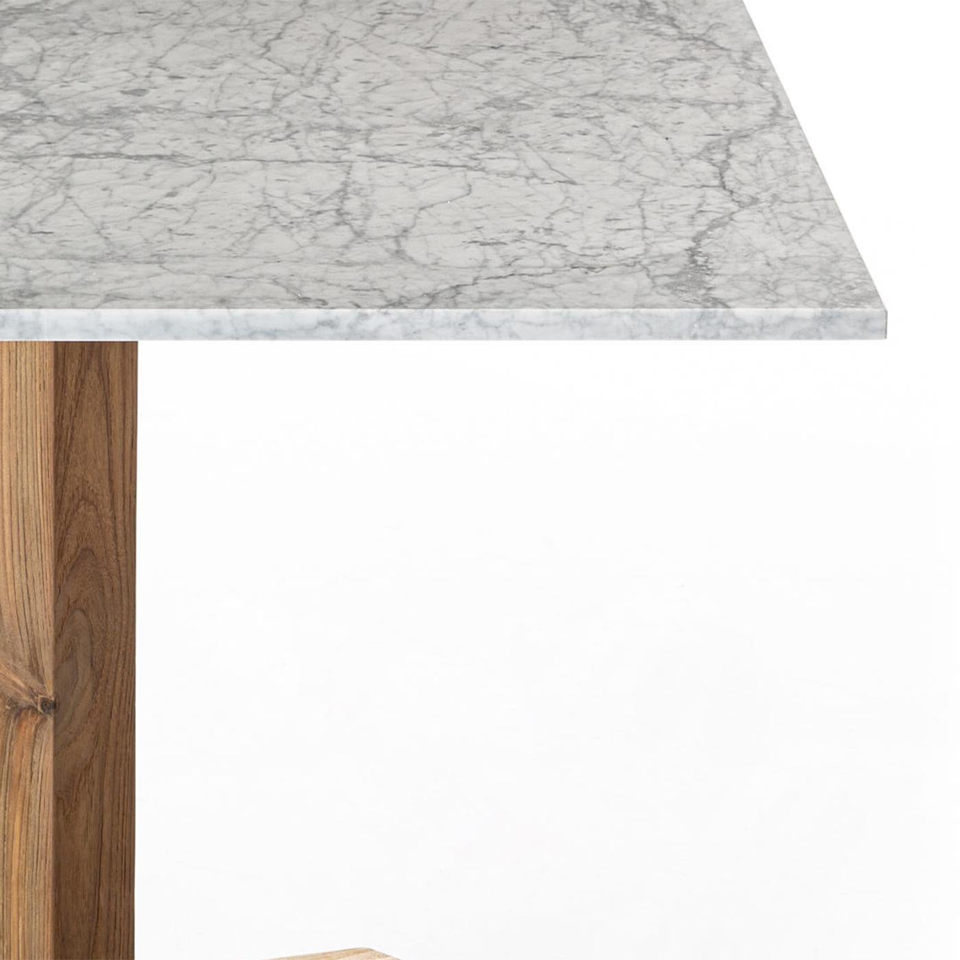 Marble Barletta Table Square Low For Sale
