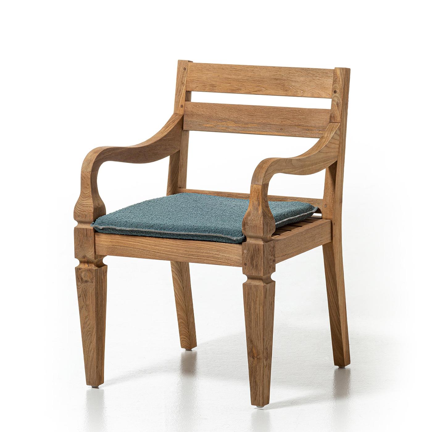 Hand-Crafted Barletta Teak Chair For Sale