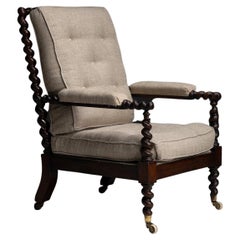 Barley Twist Armchair, England, circa 1890