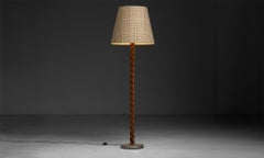 Barley Twist Floor Lamp, England circa 1950