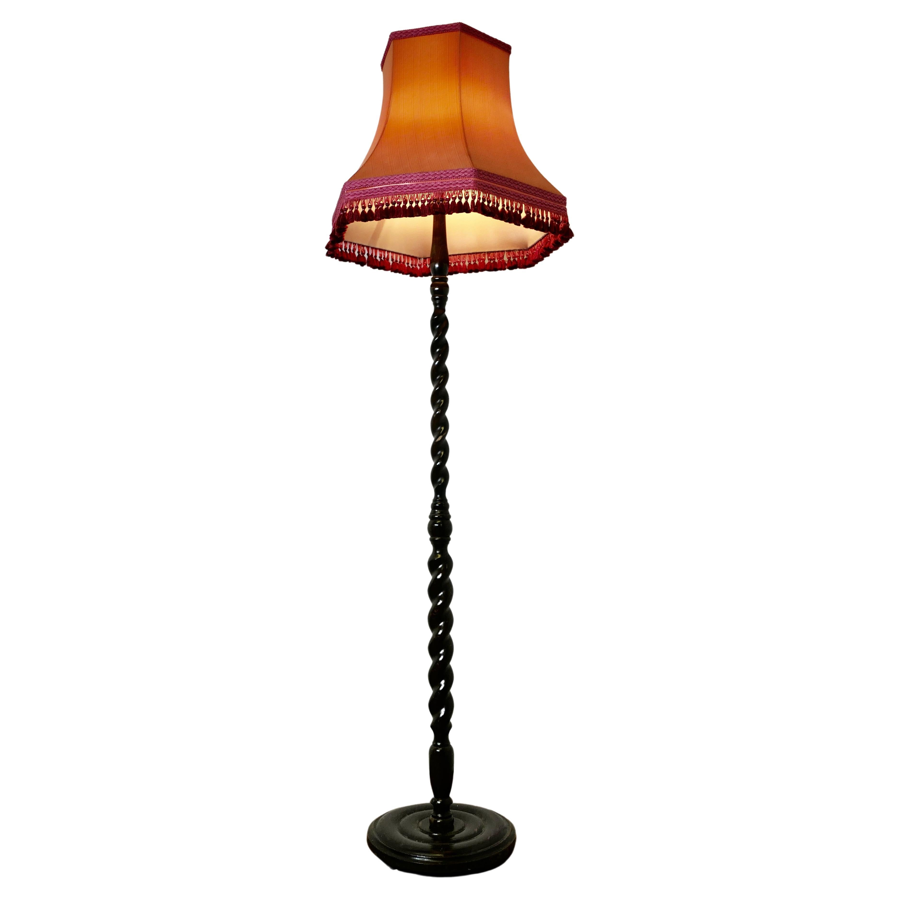 Barley Twist Floor Standing Lamp   