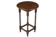 Barley Twist Leg Round Side Table