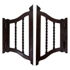 Antique Barley Twist Saloon Style Doors