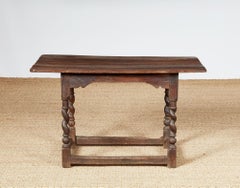 Barley Twist Silver Oak Center Table