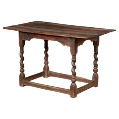 Barley Twist Silver Oak Center Table