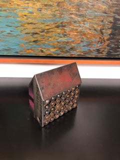 Jim Rose Barn House Structure, Welded Steel Object Made with Salvaged Steel