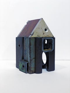Jim Rose Barn House Structure, Welded Steel Object Made with Salvaged Steel
