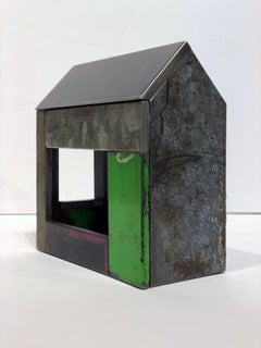 Jim Rose Barn House Structure, Welded Steel Object Made with Salvaged Steel
