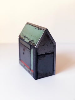 Jim Rose Barn House Structure, Welded Steel Sculpture Made with Salvaged Steel