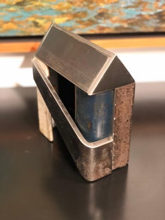Jim Rose Barn House Structure, Welded Steel Object Made with Salvaged Steel