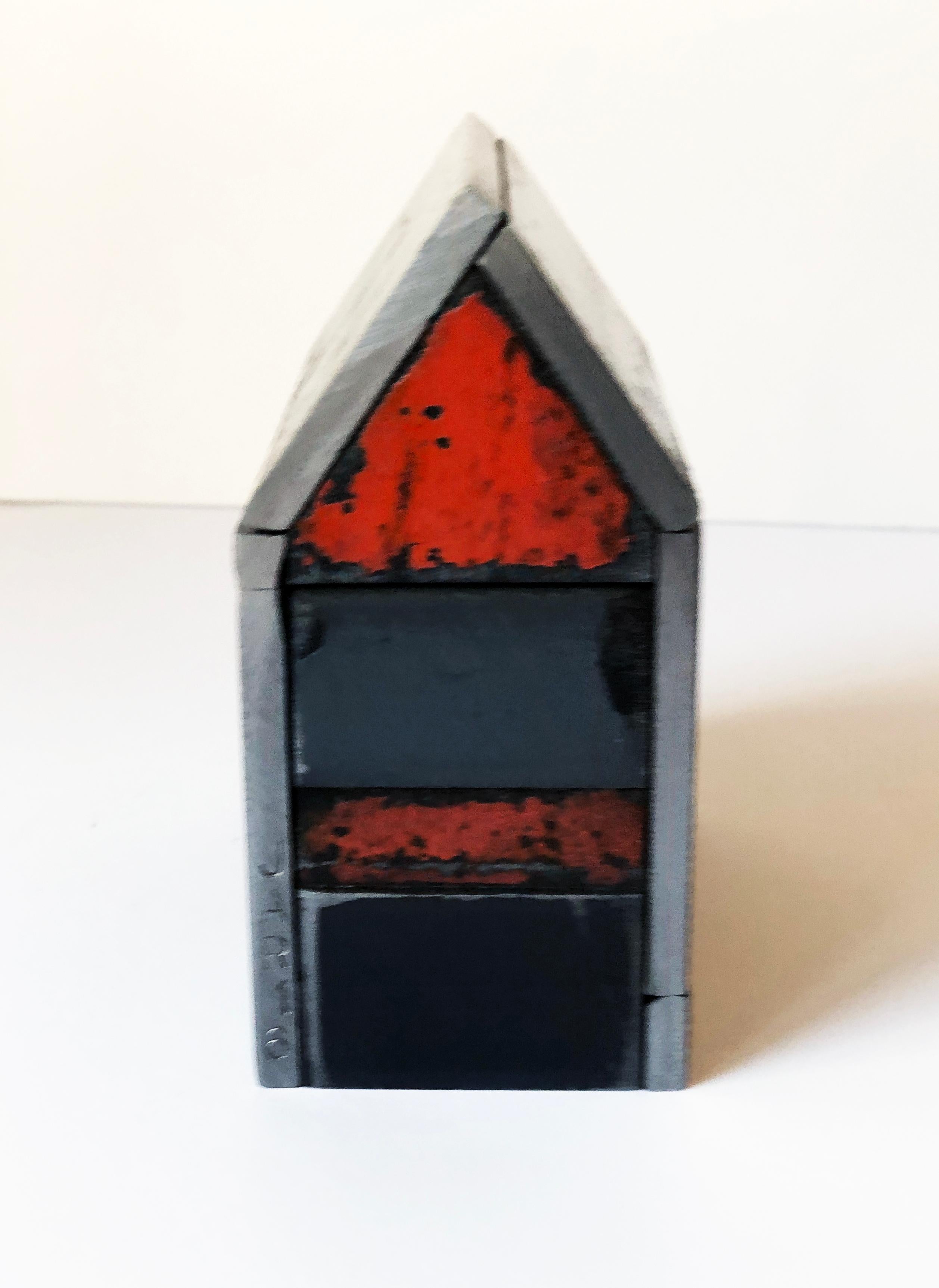 Jim Rose Barn House Structure, Welded Steel Sculpture Made with Salvaged Steel 2