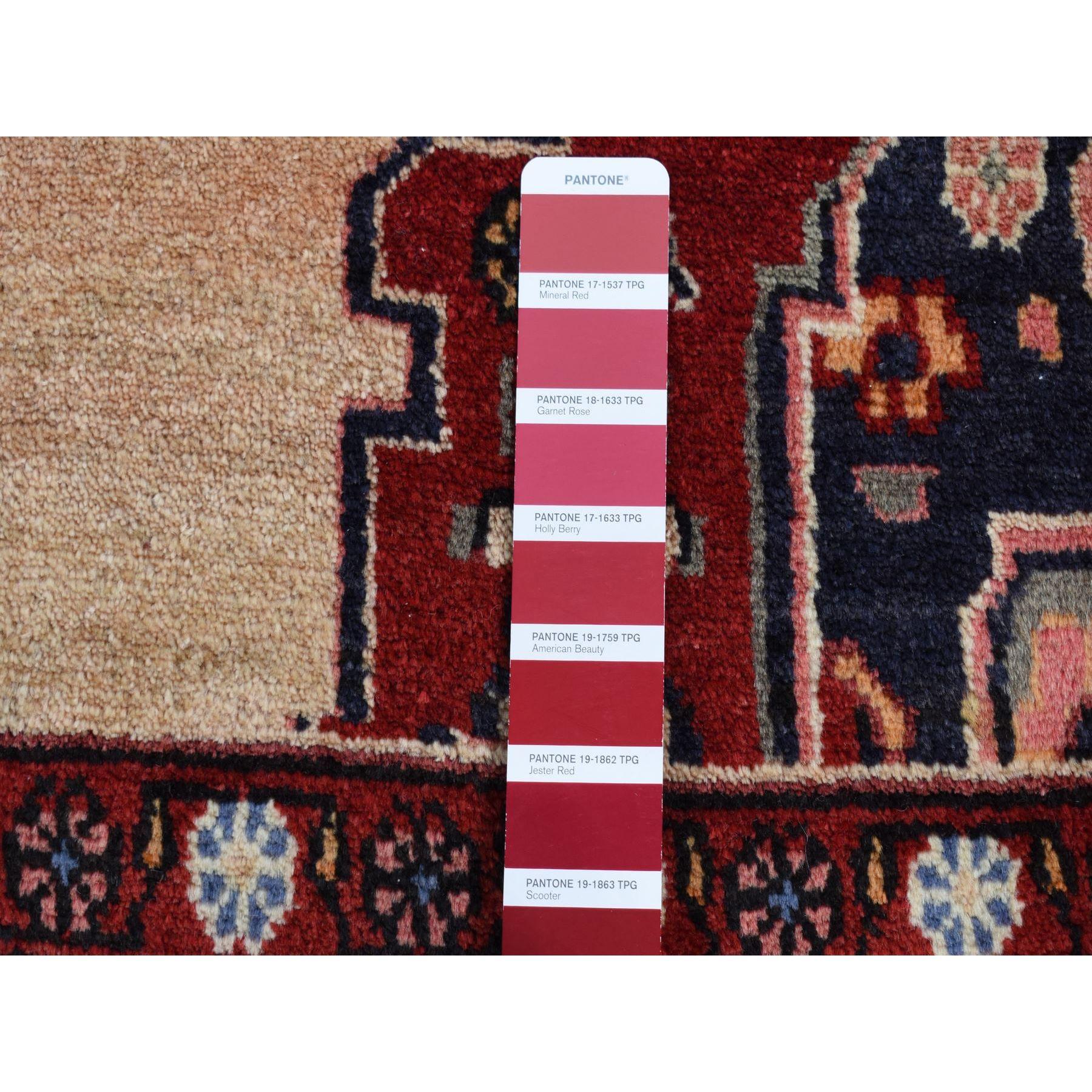 Barn Red Vintage Northwest Persian Pure Wool Hand Knotted Clean with No Wear Rug For Sale 2
