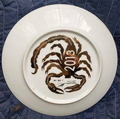 Barnaba Fornasetti Calendar Plate for 2013 with Piero Fornasetti Self Portrait