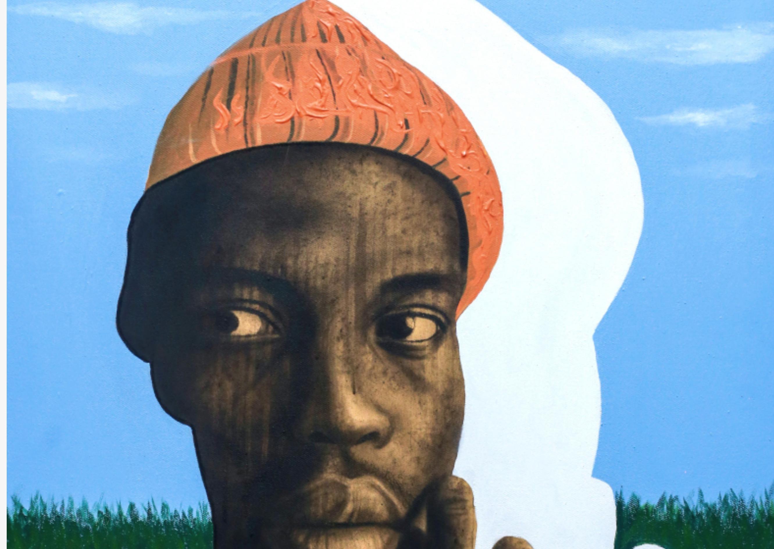 Ewuare (Roi) est une peinture originale de Barnabas Macauley. Ewuare (King) a été créé avec des techniques mixtes (fusain, acrylique et crayon) sur une toile apprêtée de 24W par 30H pouces. 

Connu sous le nom d'Oba (roi) Ewuare le Grand, Ewuare