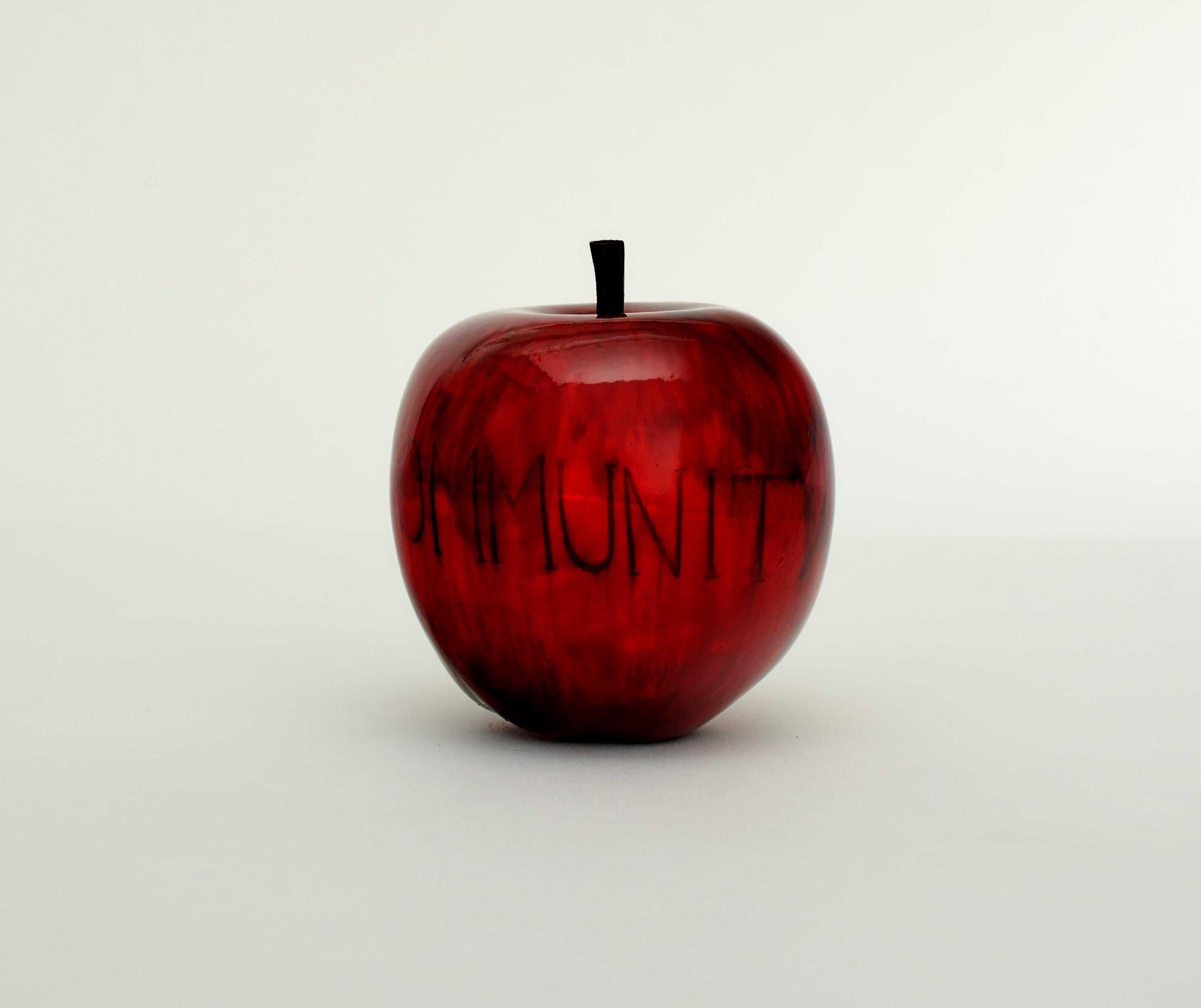 Community (Apple) - Sculpture by Barnaby Barford