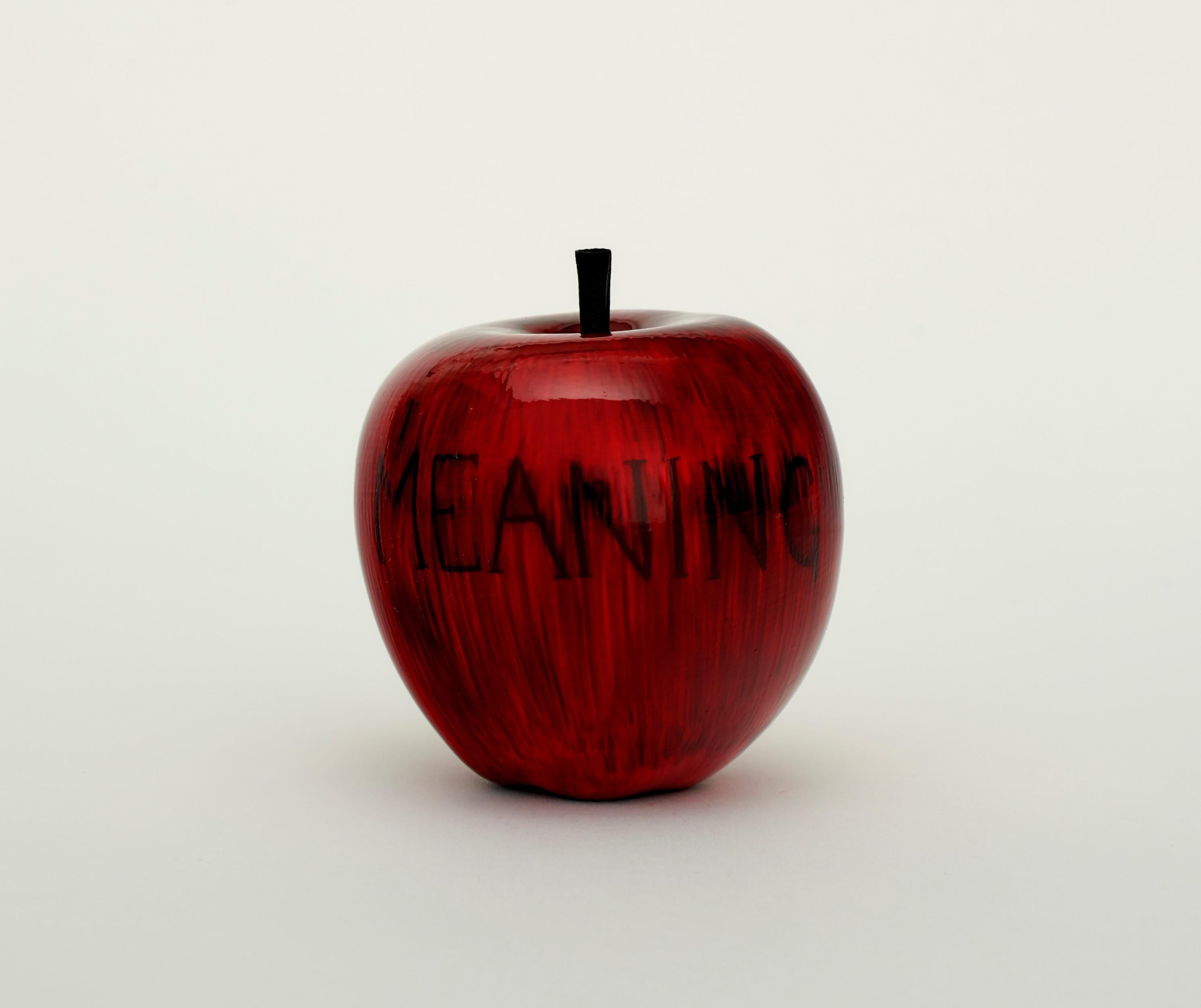 Barnaby Barford Figurative Sculpture - Meaning (Apple)