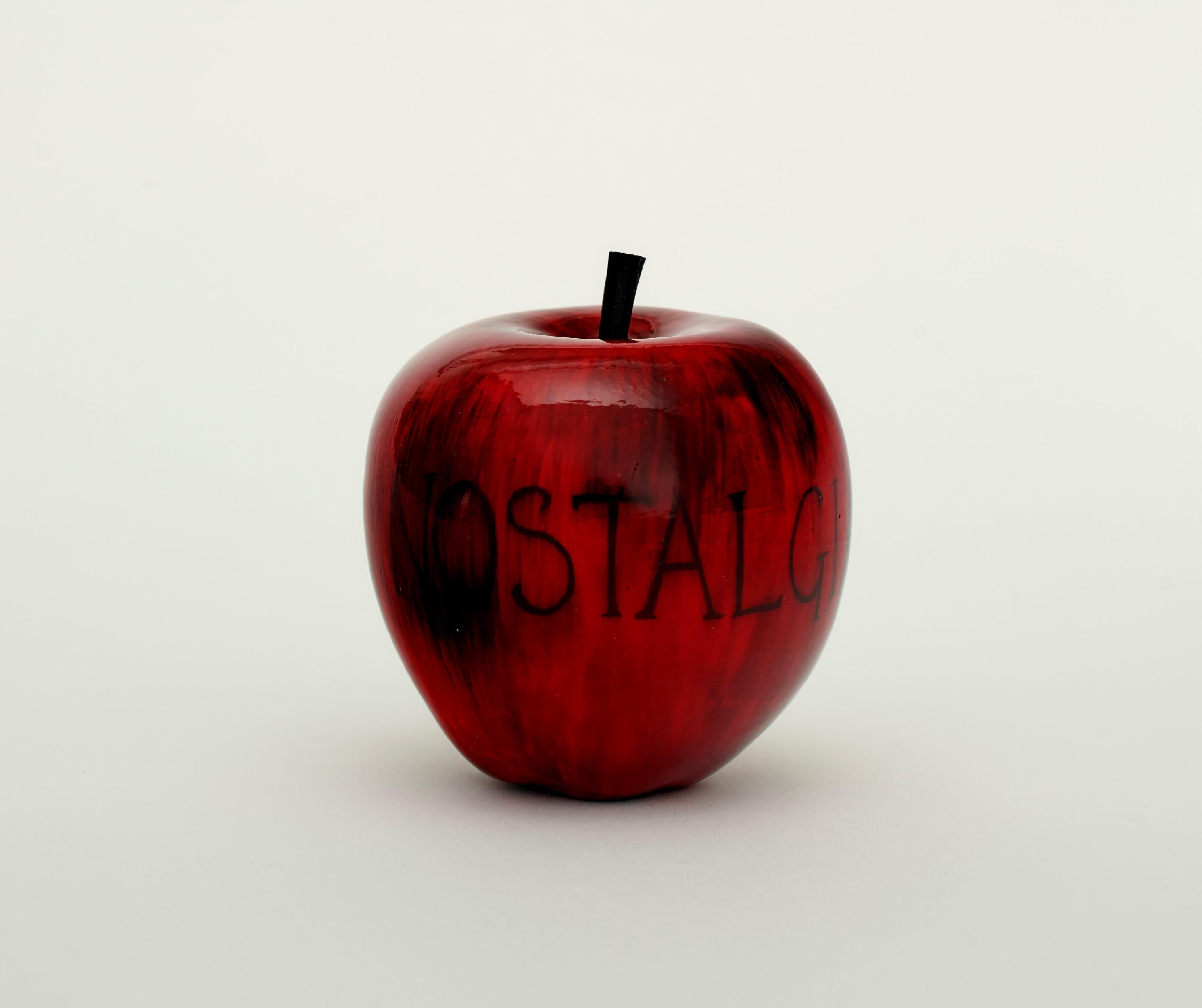 Nostalgia (Apple) - Contemporary Sculpture by Barnaby Barford