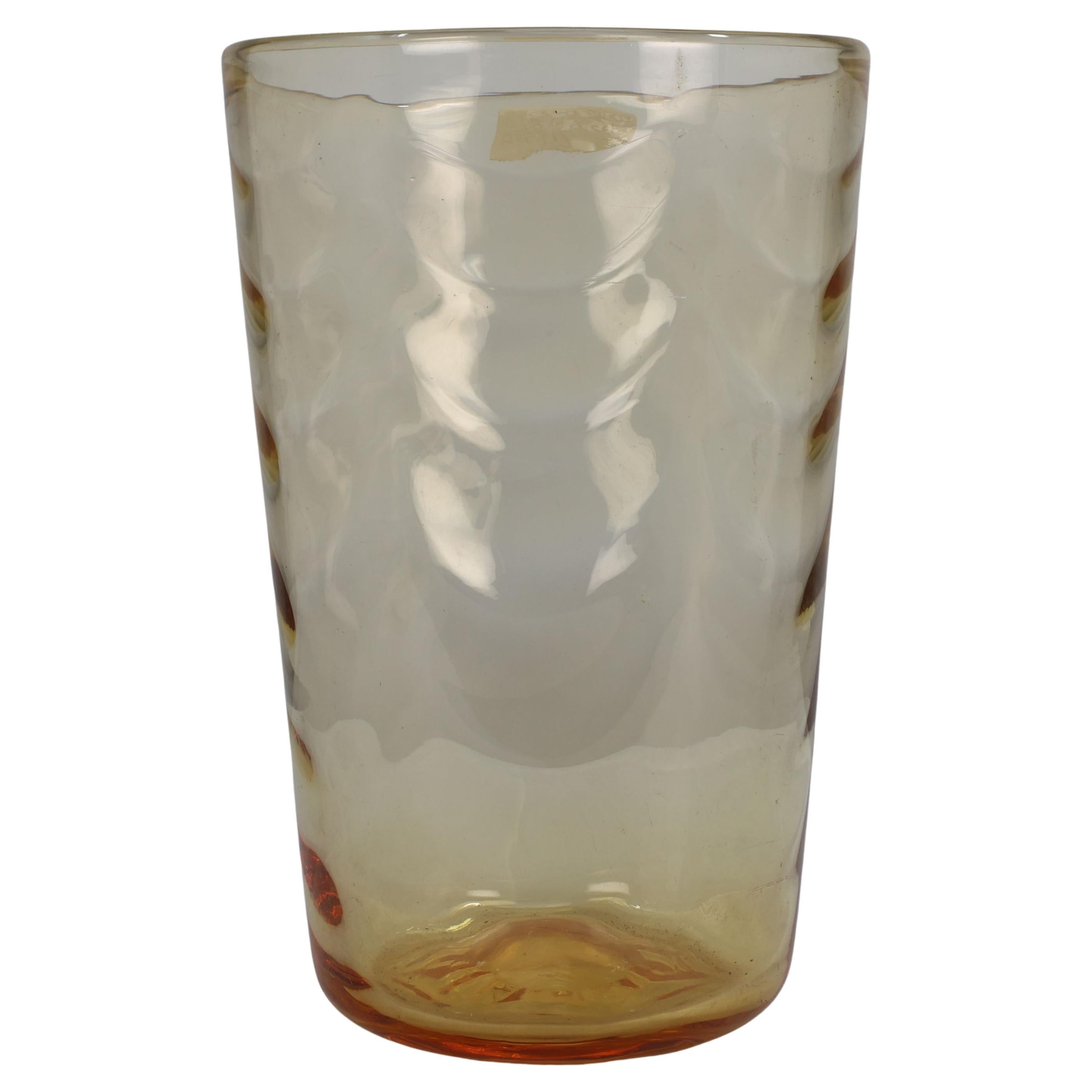 Barnaby Marriott Powell. A large Mid Century coloured glass vase