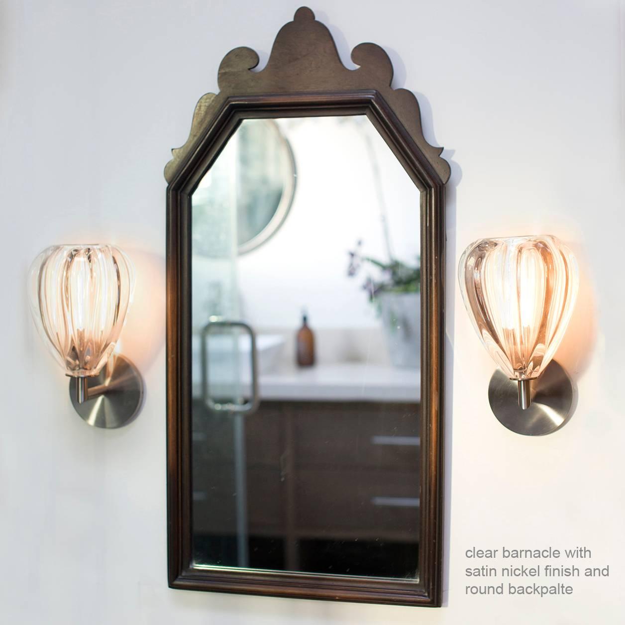 hand blown glass sconces