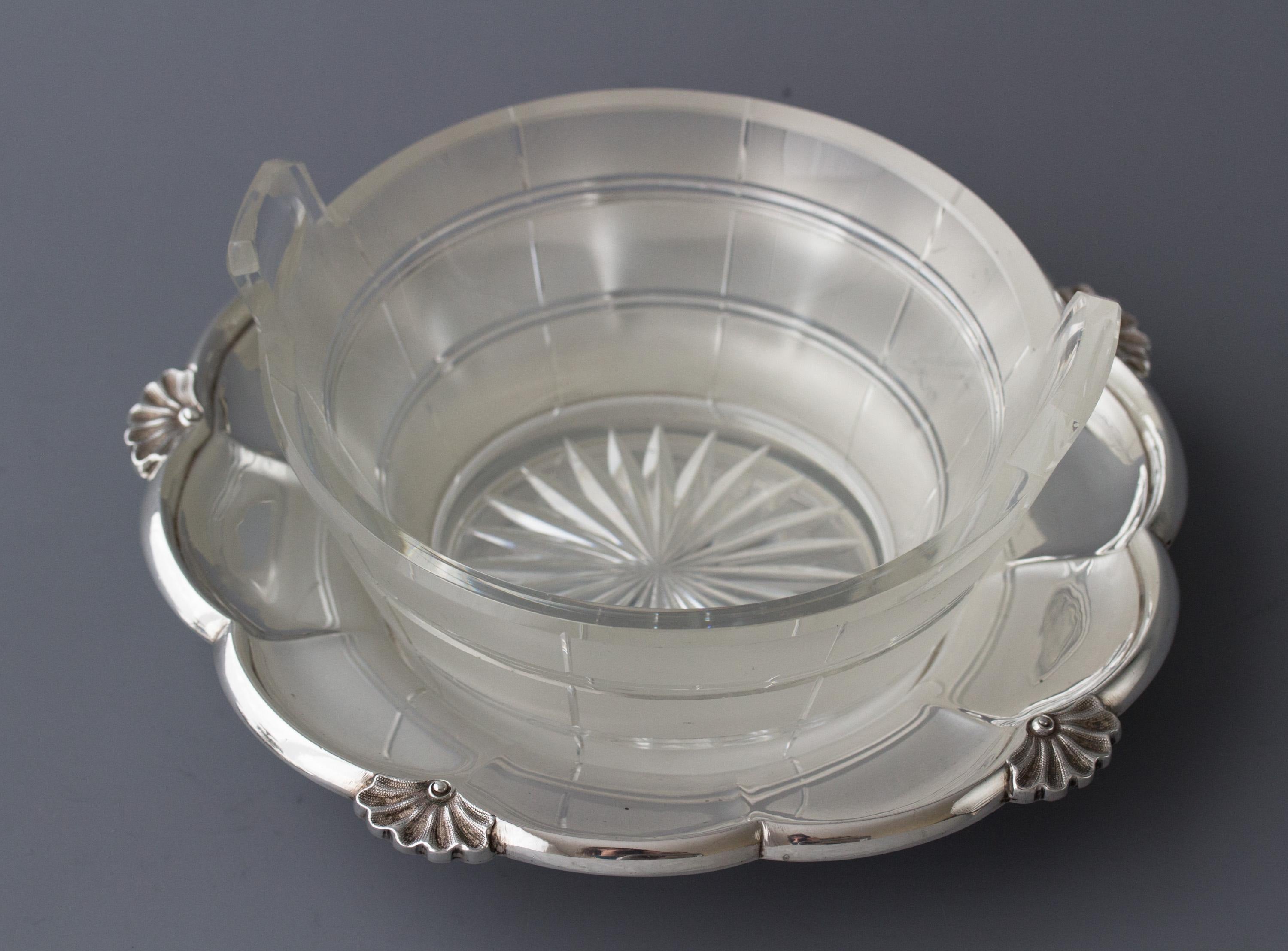 Barnard William IV Silver and Cut Glass Butter Dish, London, 1834 13