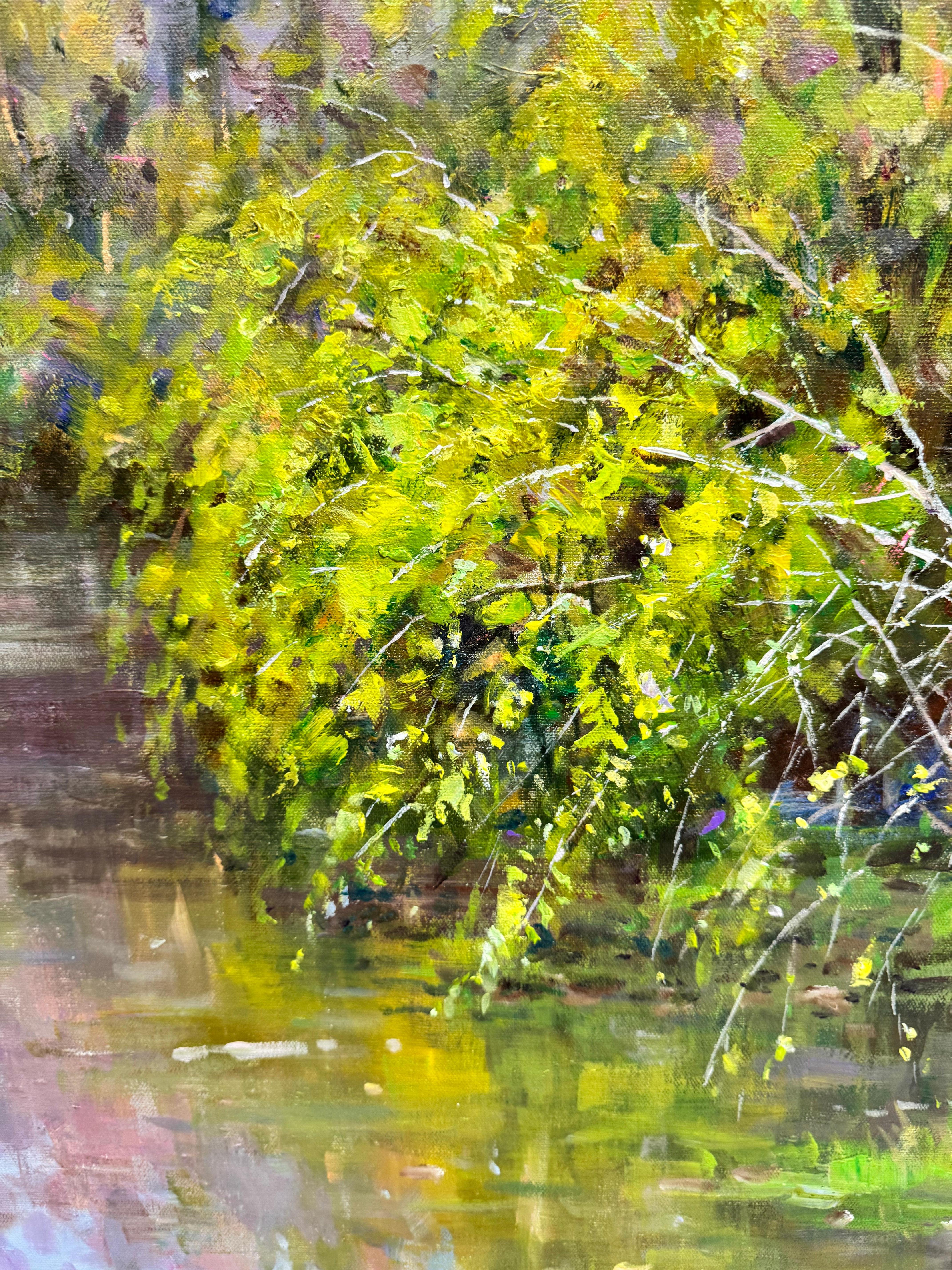 Hidden Creek (Impressionismus), Painting, von Barnes