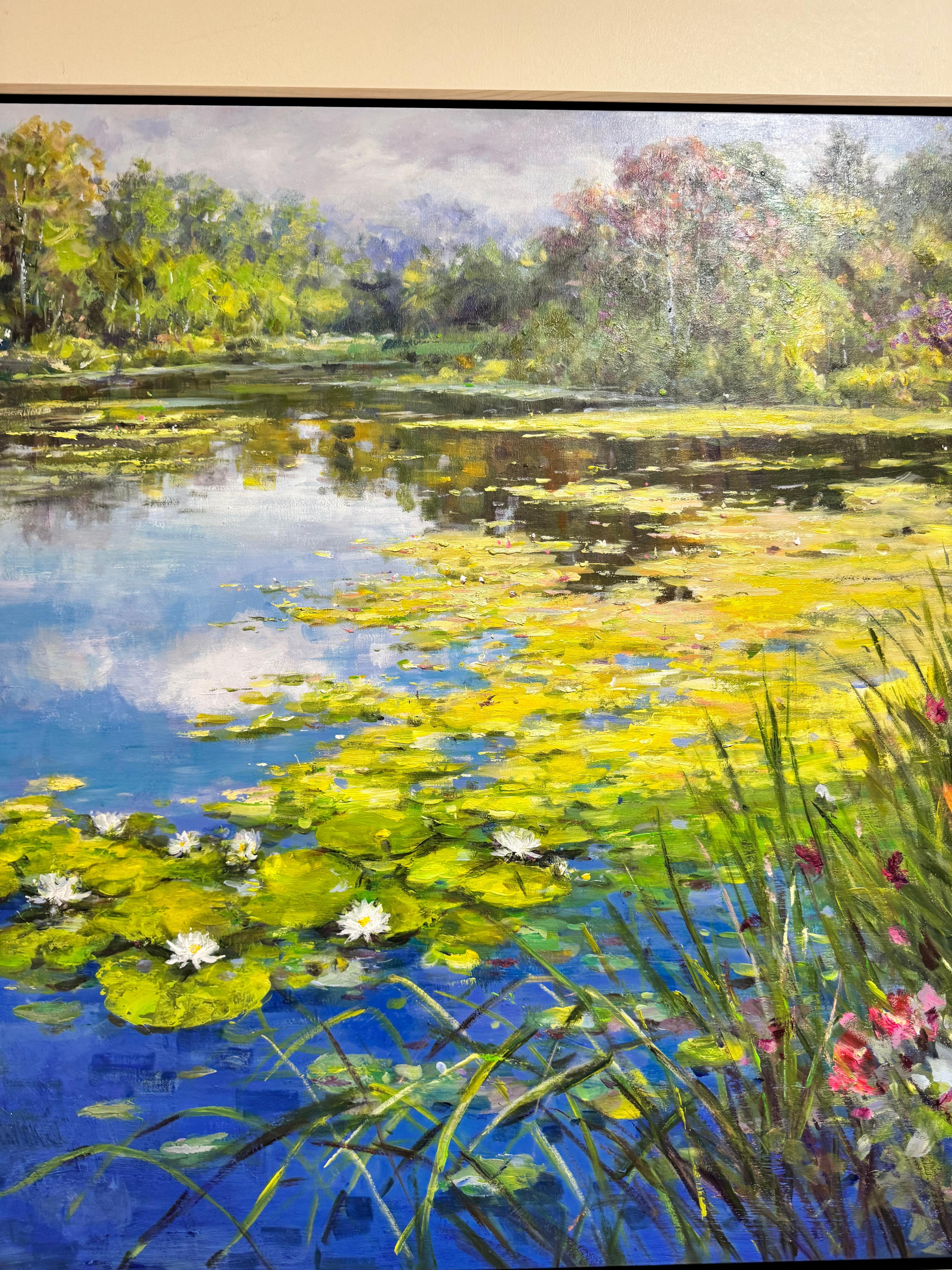Like a Monet - Painting by Barnes