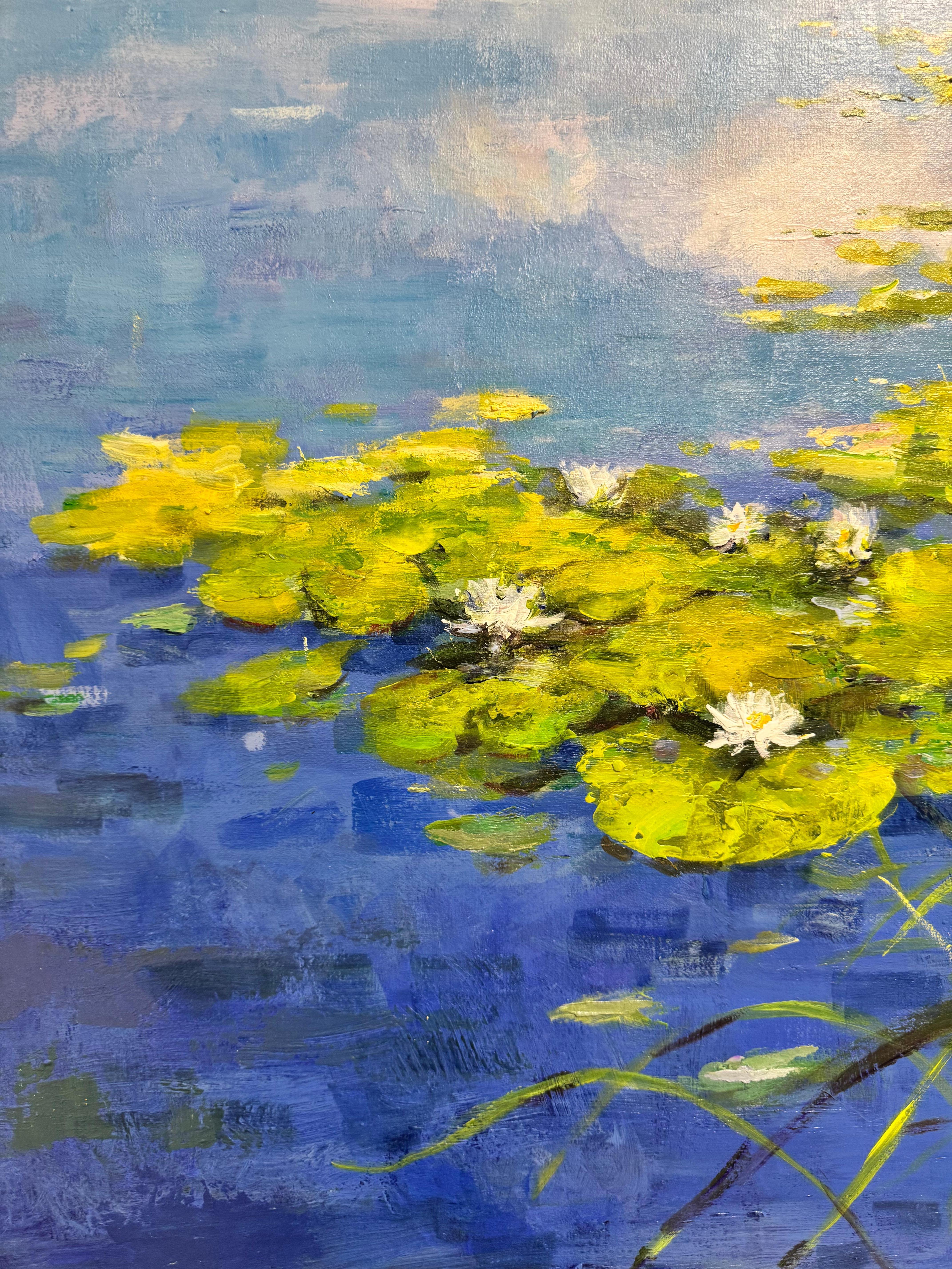Like a Monet - Black Landscape Painting by Barnes