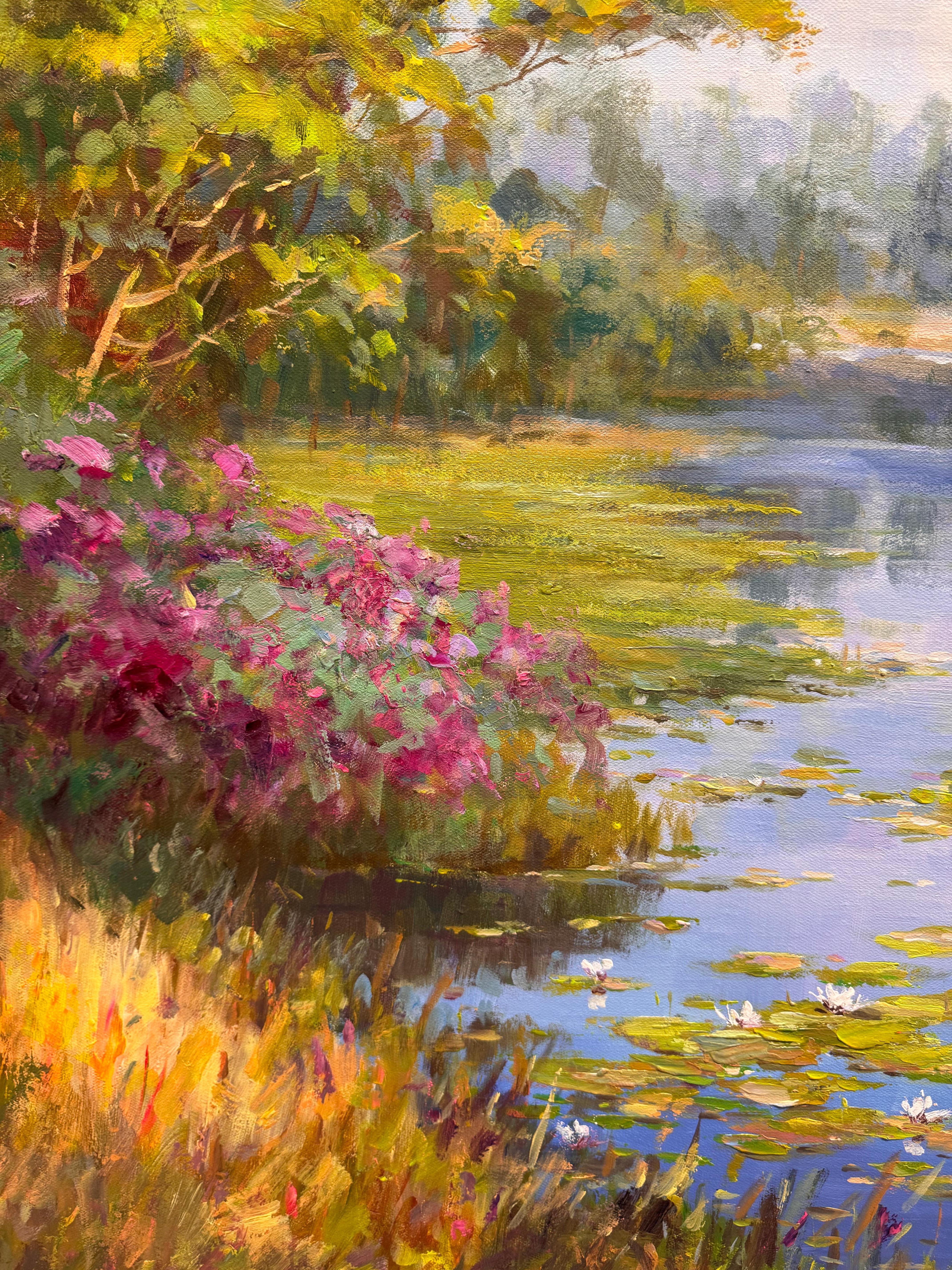 Seerosen – Painting von Barnes