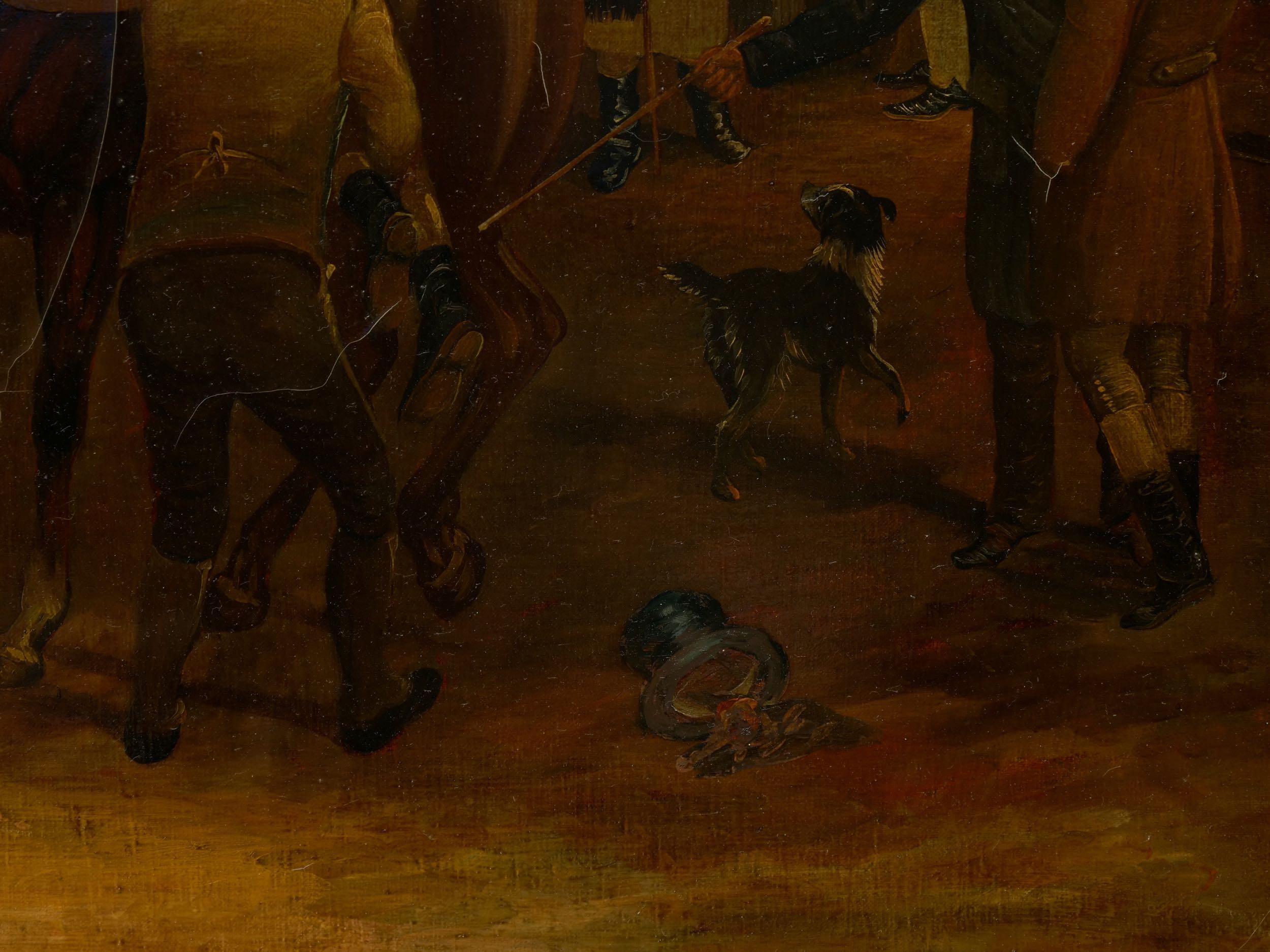 “Barnet Fair” '1845' Antique English Oil Painting of Horses by Thomas Smythe 6
