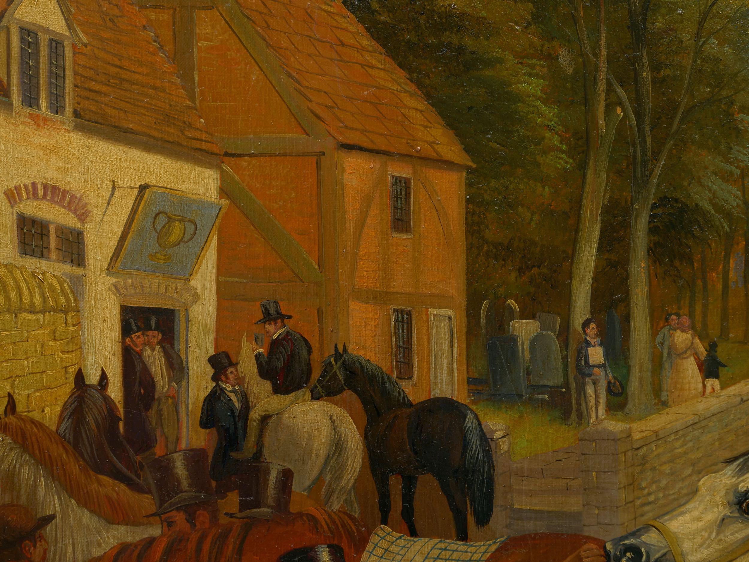 “Barnet Fair” '1845' Antique English Oil Painting of Horses by Thomas Smythe 10