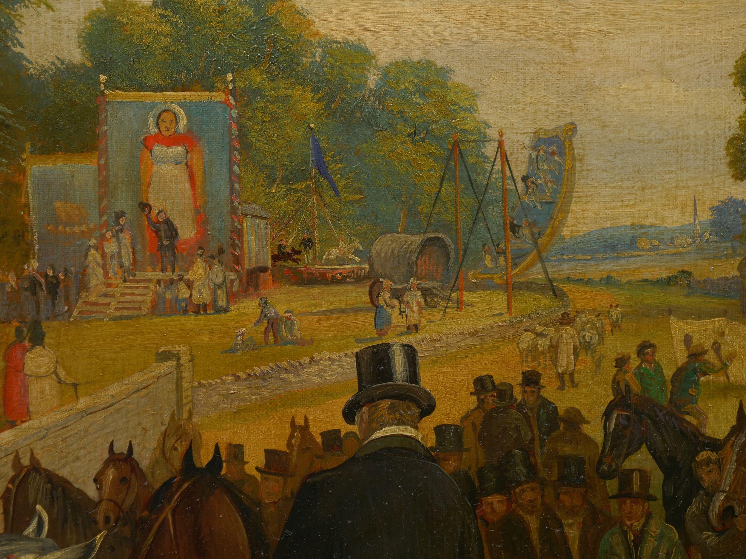 “Barnet Fair” '1845' Antique English Oil Painting of Horses by Thomas Smythe 11