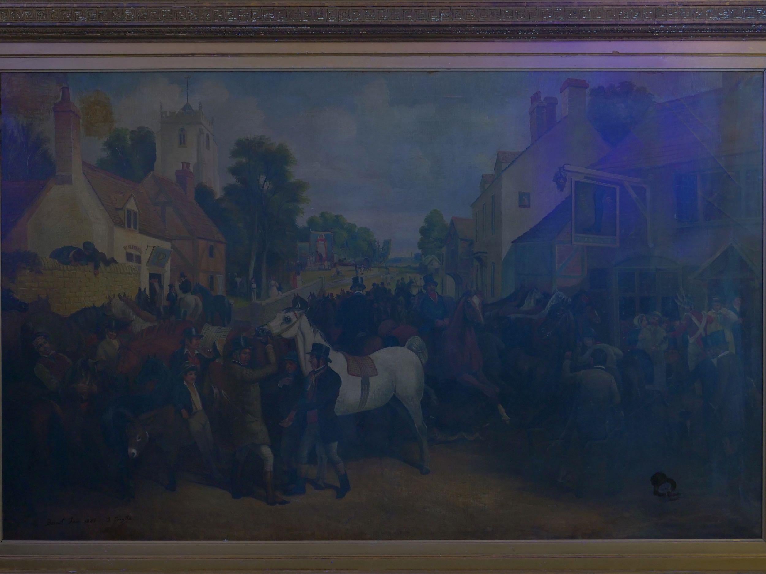 “Barnet Fair” '1845' Antique English Oil Painting of Horses by Thomas Smythe 13
