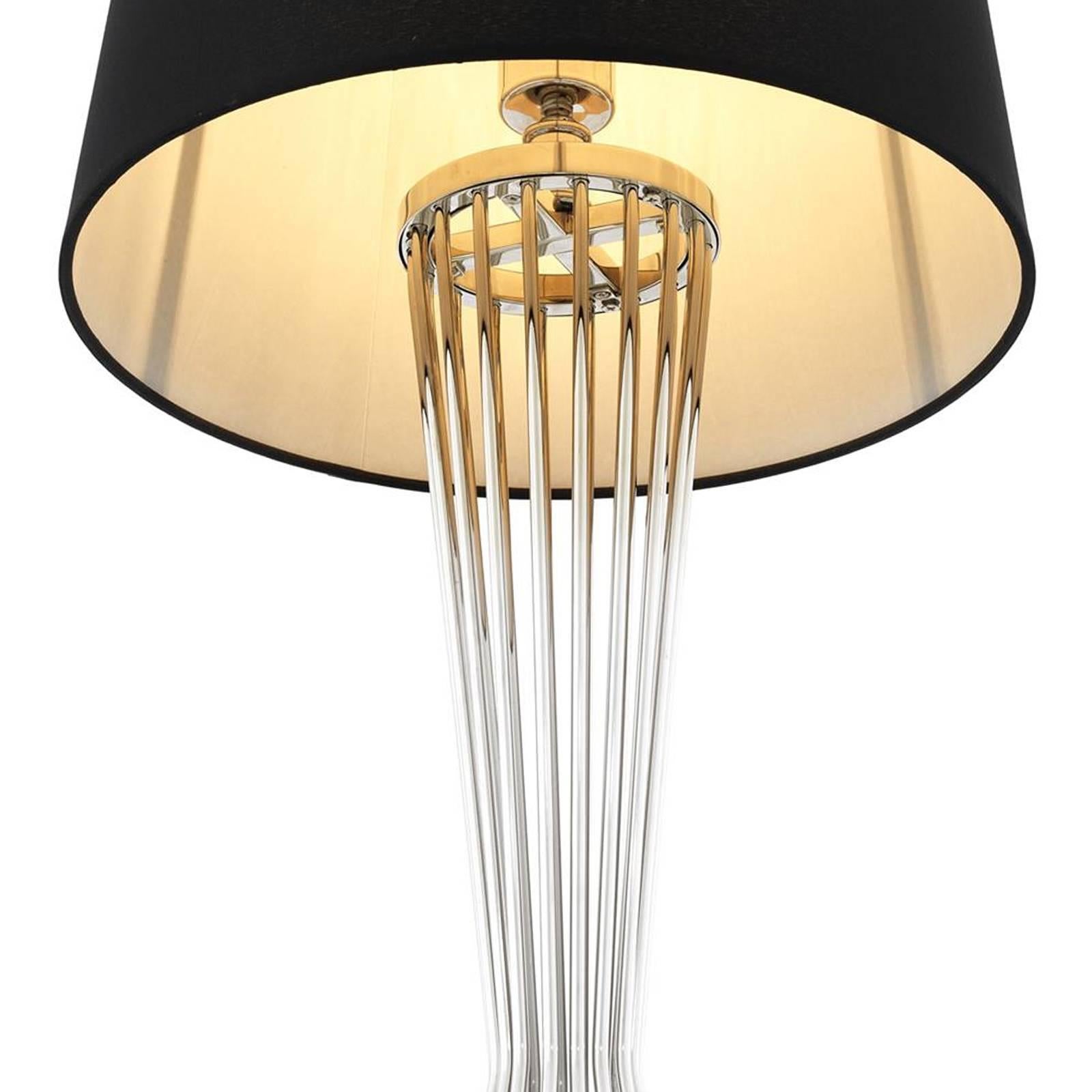 Barnet Table Lamp in Gold or Nickel Finish For Sale 3