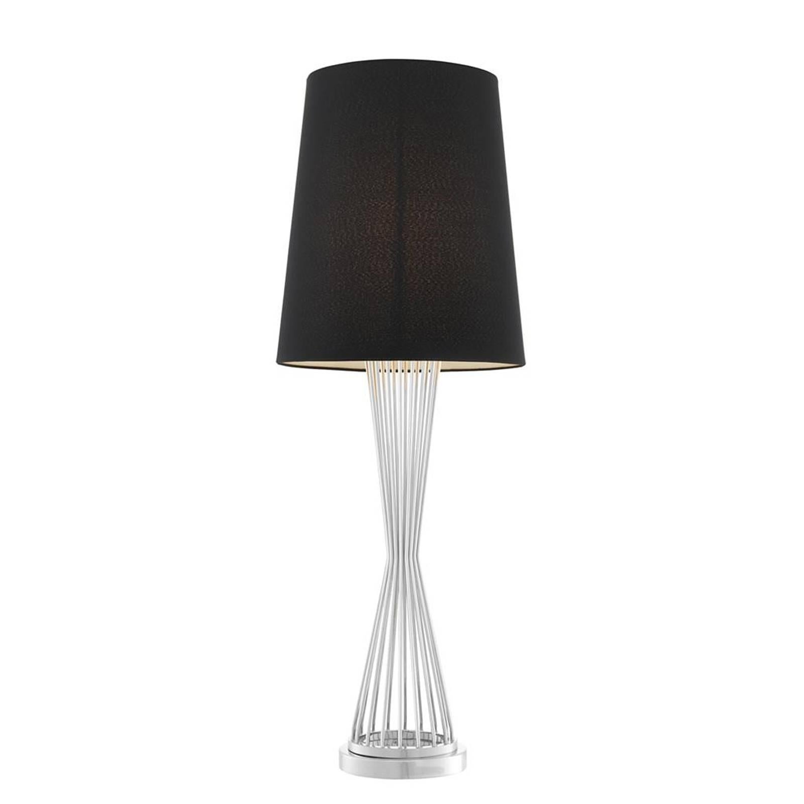Barnet Table Lamp in Gold or Nickel Finish For Sale 1