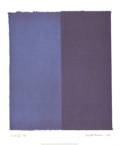 1998 After Barnett Newman 'Canto VIII' Contemporary Blue Germany