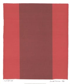 1998 After Barnett Newman 'Canto XIV' Contemporary Red Germany Offset Lithograph