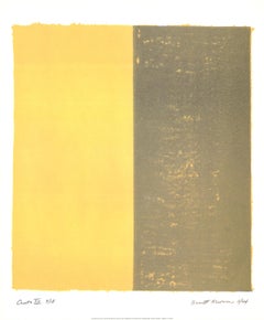 Barnett Newman-Canto XII-23.5" x 19.5"-Poster-1998-Abstract-Yellow