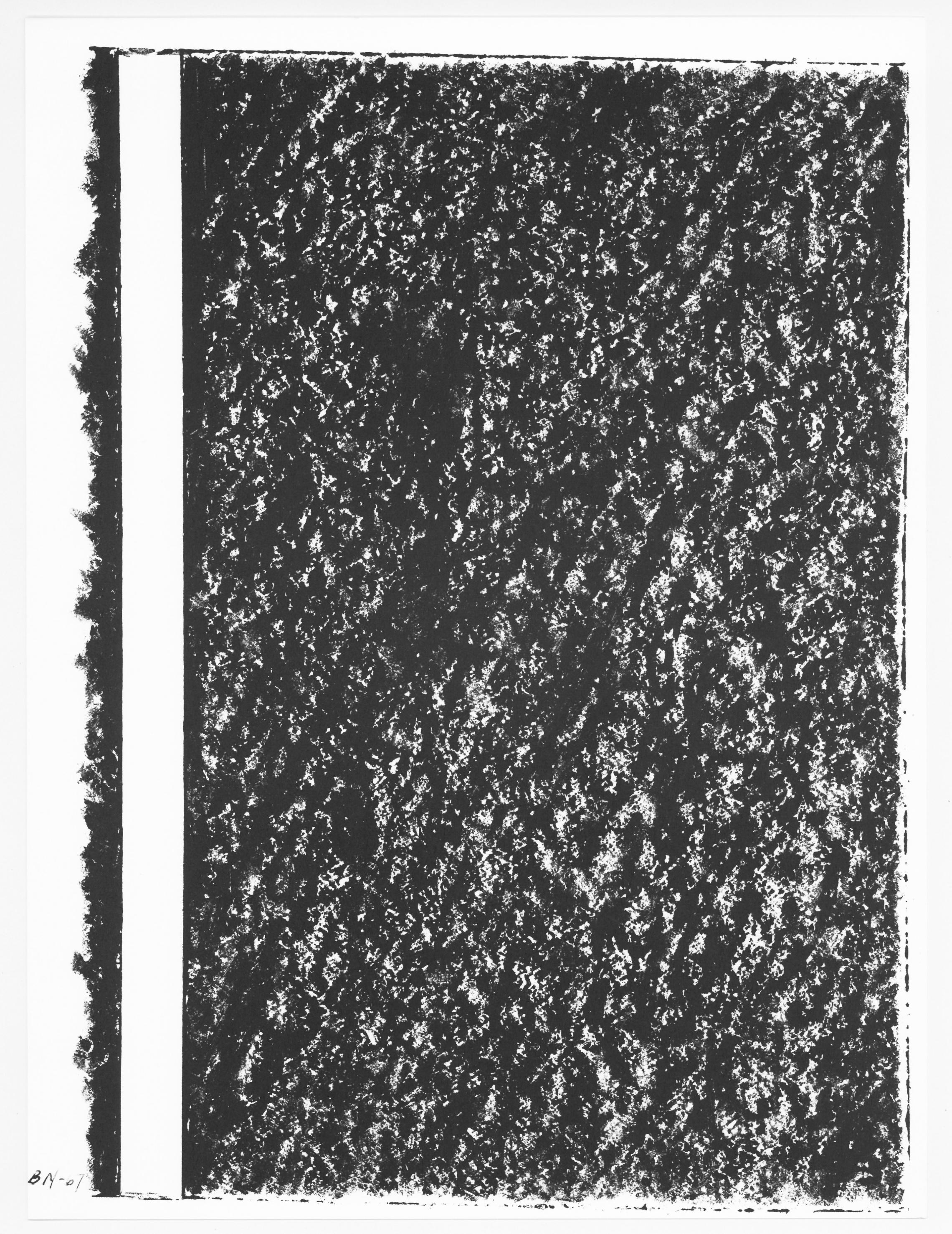 Newman, Sans titre, En memoria de mis sentimientos (después) - Abstract Print Negro de Barnett Newman