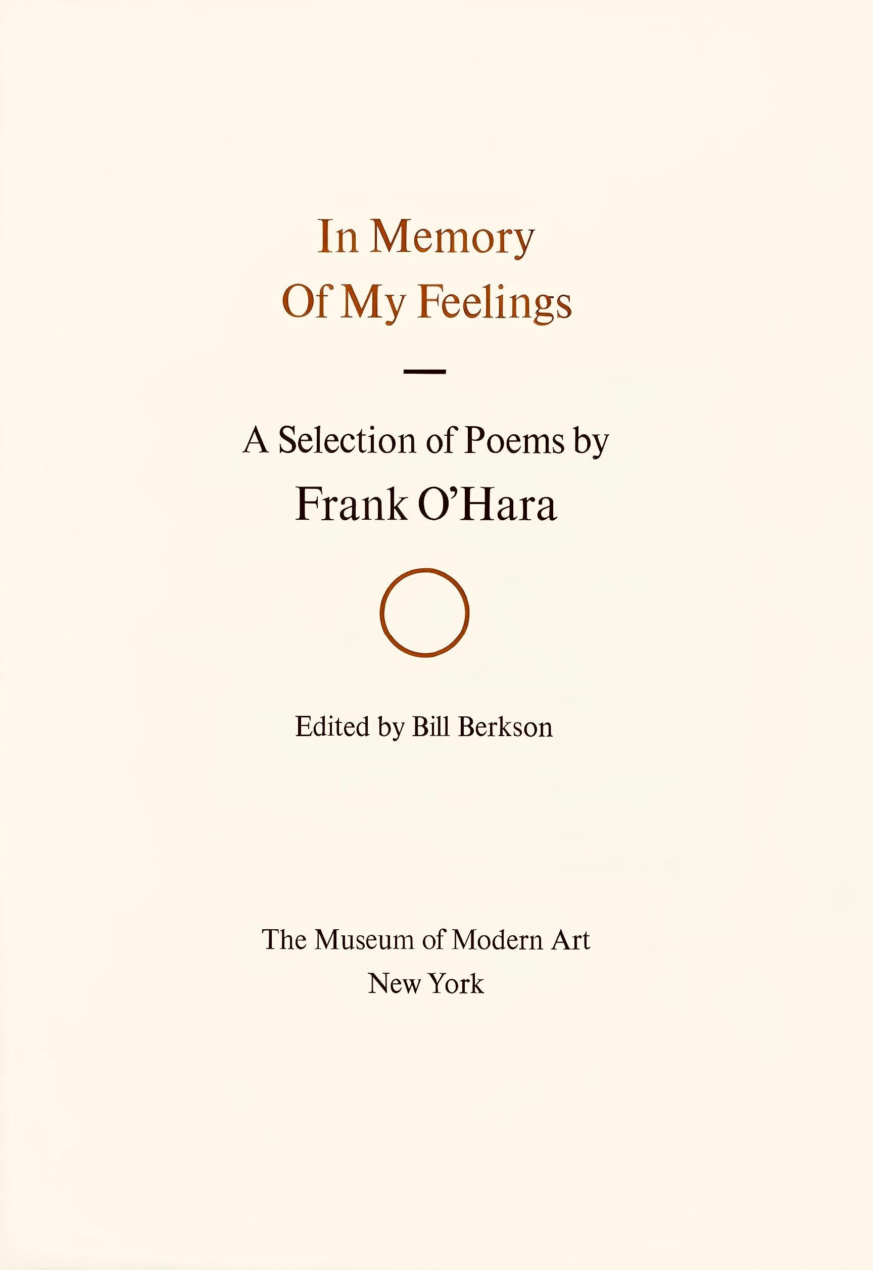 Litografía sobre papel vélin Mohawk Superfine Smooth. Tamaño del papel: 11,937 x 8,96 pulgadas. Inscripción: Firmada en la plancha y sin numerar, tal como se emitió. Notas: Del folio En memoria de mis sentimientos, Frank O'Hara, 1967. Publicado por