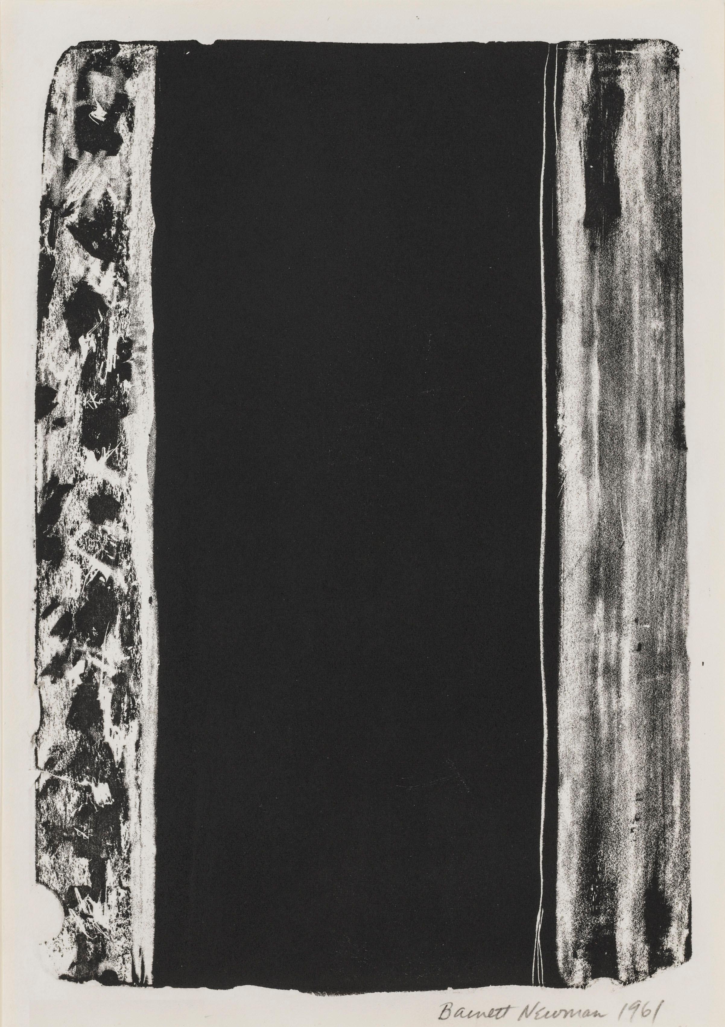 Barnett Newman Abstract Print – Unbenannt
