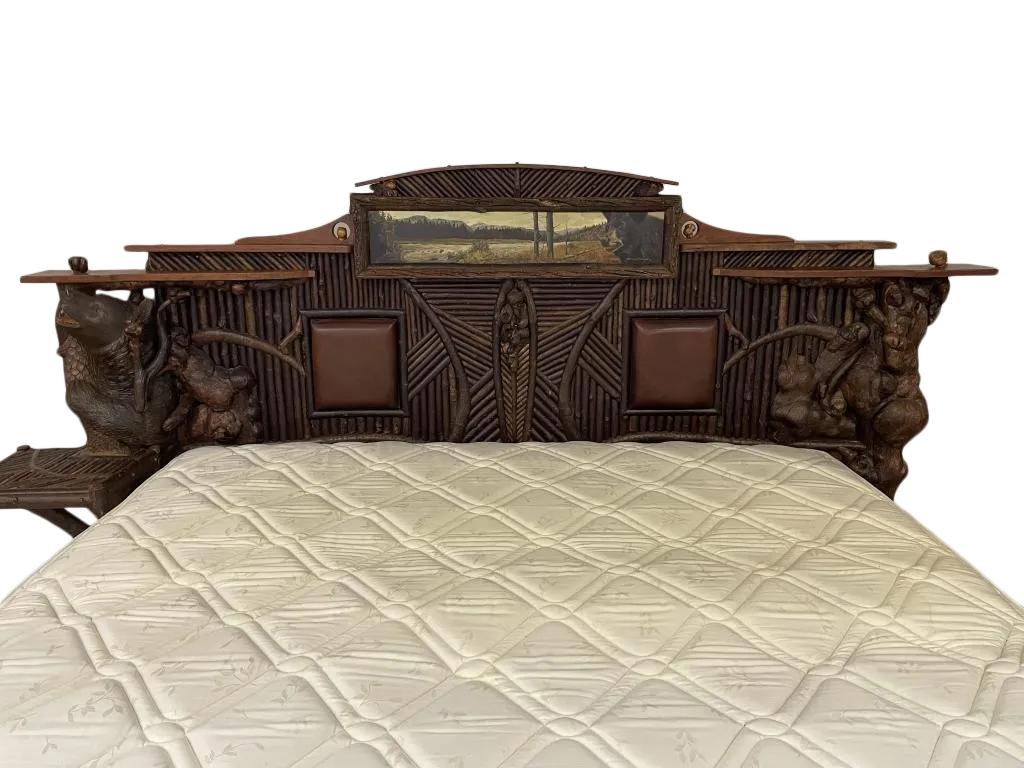 Barney Bellinger King Size Black Forest Bed For Sale 1