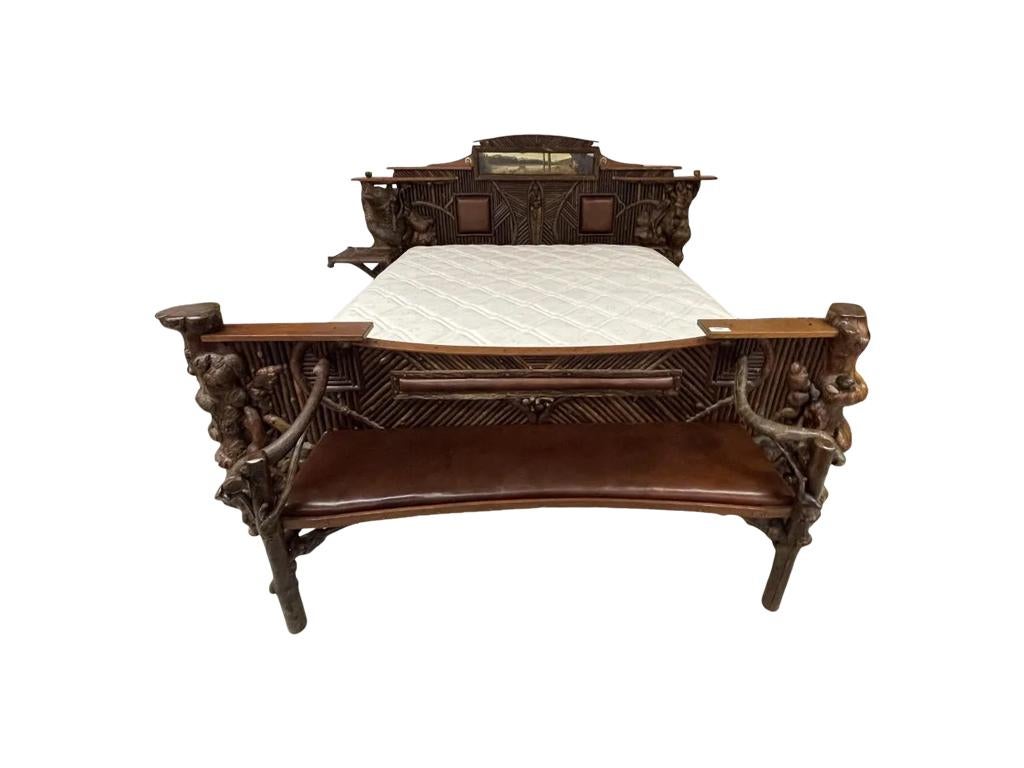 Barney Bellinger King Size Black Forest Bed For Sale 3
