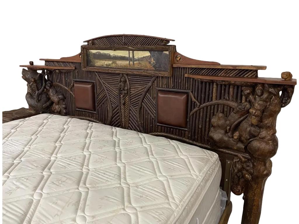Barney Bellinger King Size Black Forest Bed For Sale 4